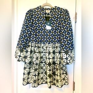 Tuckernuck Blue Medallion Batik Dress.  NWT.  XS.   Still on site!